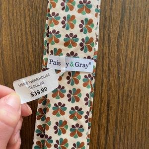 NWT Paisley & Gray Retro Design Neck Tie
